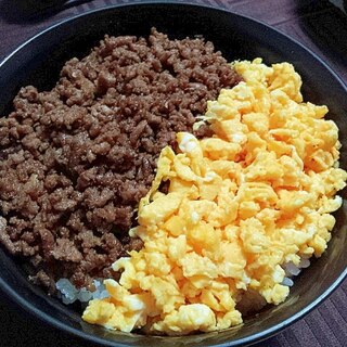 わが家の豚のそぼろ丼